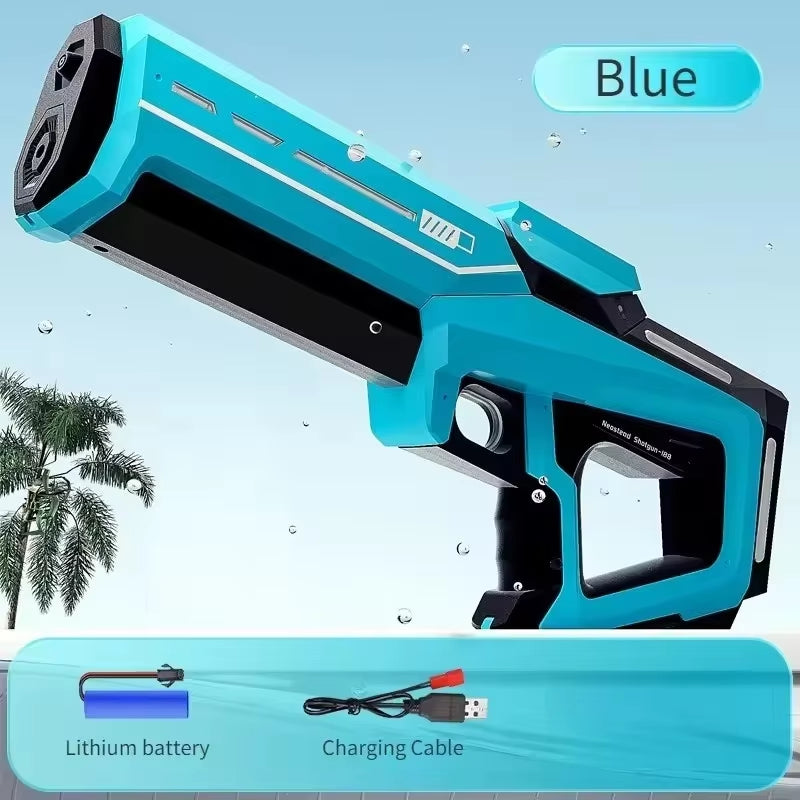 Children Electric Water Gun Toys Summer Outdoor Beach Pool Games Toy Adults Kids High Pressure Automatic Absorb Water Squirt Gun