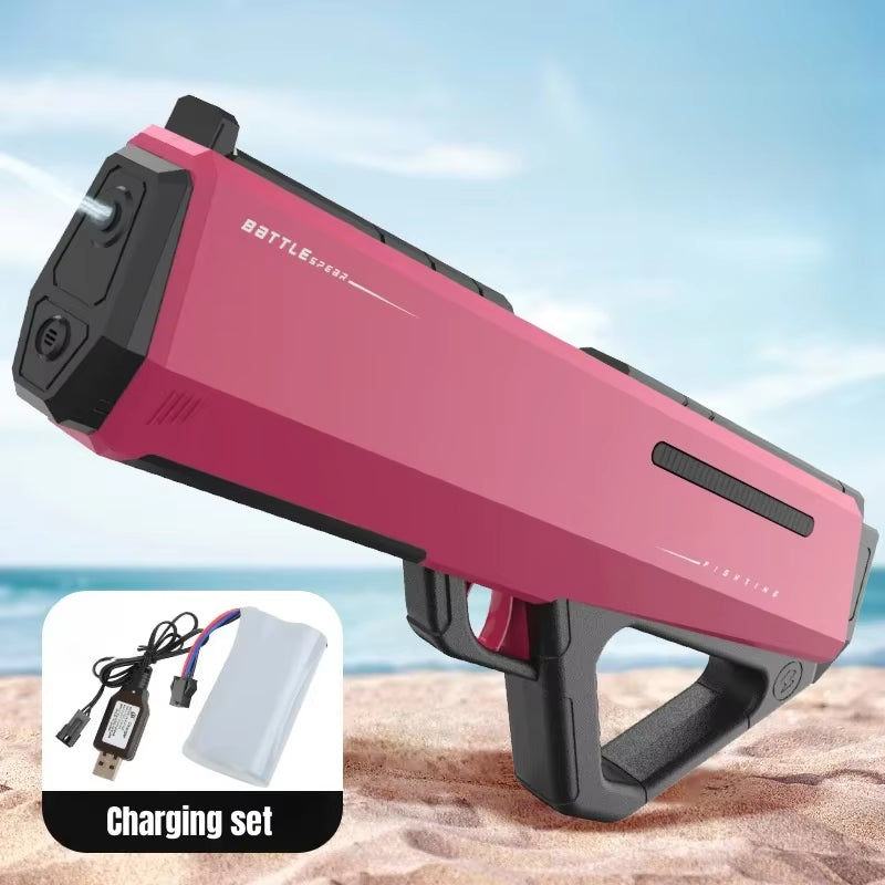 Children Electric Water Gun Toys Summer Outdoor Beach Pool Games Toy Adults Kids High Pressure Automatic Absorb Water Squirt Gun