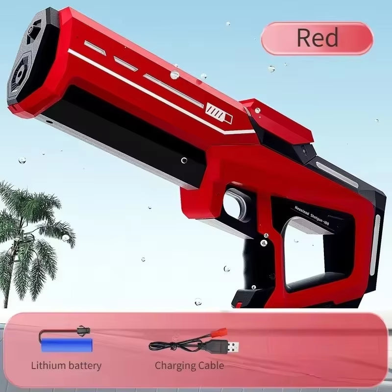 Children Electric Water Gun Toys Summer Outdoor Beach Pool Games Toy Adults Kids High Pressure Automatic Absorb Water Squirt Gun