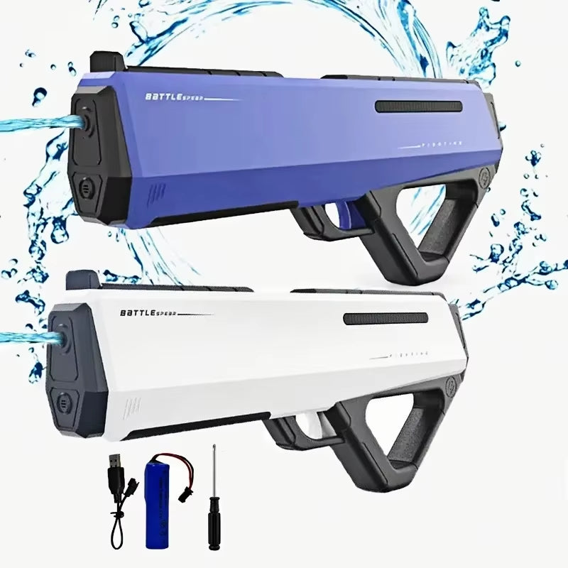 Children Electric Water Gun Toys Summer Outdoor Beach Pool Games Toy Adults Kids High Pressure Automatic Absorb Water Squirt Gun