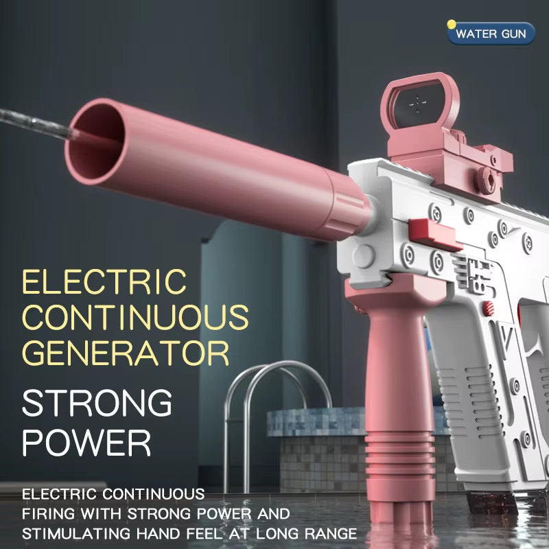 Electric Water Gun, Automatic Squirt Guns Water Pistol Large Capacitybattery-Powered Squirt Toy , Long Distance Shooting Toy