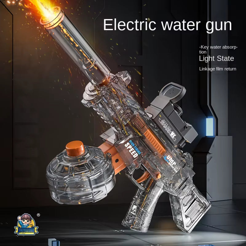 Water Guns Electric for Adults Powerful Squirt Automatic Water Suction Water Blasters Summer Outdoor Beach Toy for Kids Gift