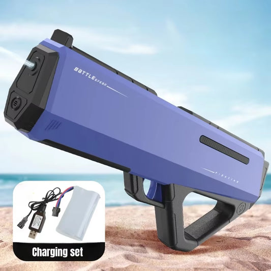 Children Electric Water Gun Toys Summer Outdoor Beach Pool Games Toy Adults Kids High Pressure Automatic Absorb Water Squirt Gun