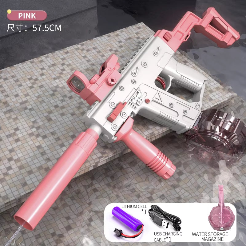 Electric Water Gun, Automatic Squirt Guns Water Pistol Large Capacitybattery-Powered Squirt Toy , Long Distance Shooting Toy